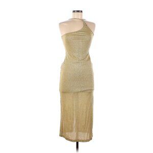 One-shoulder midi dress